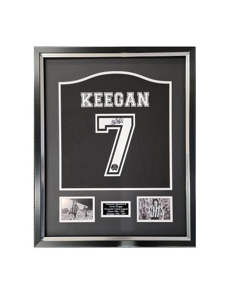 KEVIN KEEGAN Signed Name & Number Display Newcastle Utd Fc