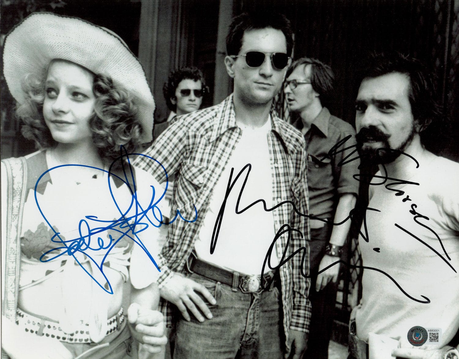 Robert De Niro, Jodie Foster & Martin Scorsese Signed Taxi Driver Display